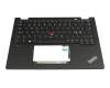 SN21J80923 Original Lenovo Tastatur inkl. Topcase ND (nordic) schwarz/schwarz mit Backlight und Mouse-Stick