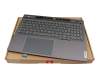 ST61K08272 Original Lenovo Tastatur inkl. Topcase DE (deutsch) grau/grau mit Backlight
