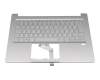 SV03P_A70SWL Original Acer Tastatur inkl. Topcase DE (deutsch) silber/silber mit Backlight