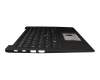 T015LR Tastatur inkl. Topcase DE (deutsch) schwarz/schwarz mit Backlight und Mouse-Stick B-Ware