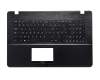 Tastatur (FR) schwarz/schwarz - ohne Touchpad für Asus X751LAV