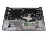 Toshiba Satellite S50W-C Original Tastatur inkl. Topcase DE (deutsch) grau/grau mit Backlight