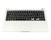 Toshiba Satellite S50W-C Original Tastatur inkl. Topcase DE (deutsch) schwarz/silber (Win11)