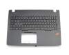 V156362CK2 Original Sunrex Tastatur inkl. Topcase DE (deutsch) schwarz/schwarz mit Backlight