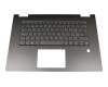 V172320BK1-SW Original Sunrex Tastatur inkl. Topcase CH (schweiz) grau/grau mit Backlight