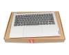 V192320BK1-GR Original Sunrex Tastatur inkl. Topcase DE (deutsch) schwarz/silber mit Backlight