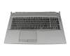 V194222EK1 Original Sunrex Tastatur inkl. Topcase FR (französisch) schwarz/grau mit Backlight