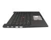 V201220CK1 Original Sunrex Tastatur inkl. Topcase DE (deutsch) schwarz/schwarz mit Backlight und Mouse-Stick