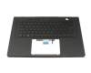 V212526HE1 Original Sunrex Tastatur inkl. Topcase DE (deutsch) schwarz/schwarz mit Backlight