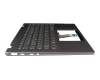 V222320AK3-GR Original Sunrex Tastatur inkl. Topcase DE (deutsch) grau/grau mit Backlight