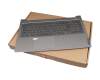 WKH04K Original Lenovo Tastatur inkl. Topcase DE (deutsch) grau/grau mit Backlight