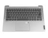 WKH31K Original Lenovo Tastatur inkl. Topcase DE (deutsch) grau/silber mit Backlight